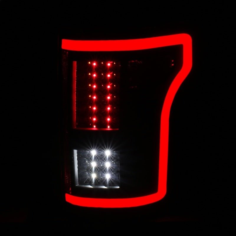 ANZO 15-17 Ford F-150 LED Taillights - Smoke - Crew Original