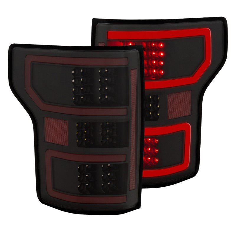 ANZO 18-19 Ford F-150 LED Taillights Black - Crew Original