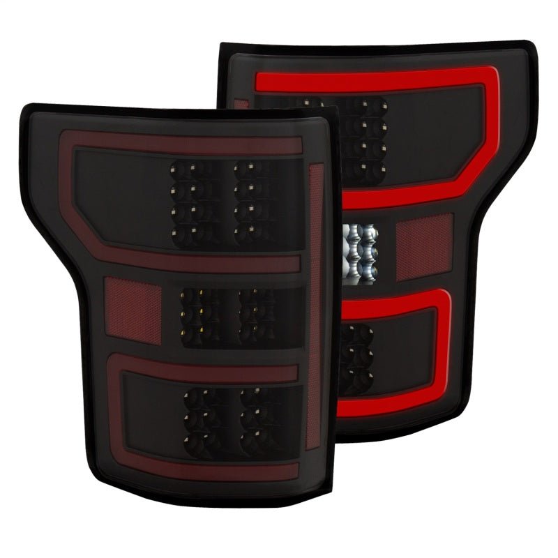 ANZO 18-19 Ford F-150 LED Taillights Black - Crew Original