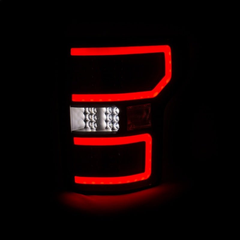 ANZO 18-19 Ford F-150 LED Taillights Black - Crew Original