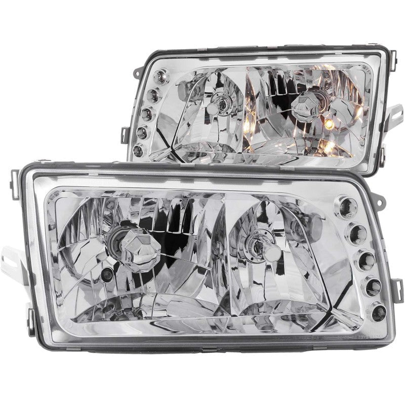 ANZO 1981-1991 Mercedes Benz S Class W126 Crystal Headlights Chrome - Crew Original