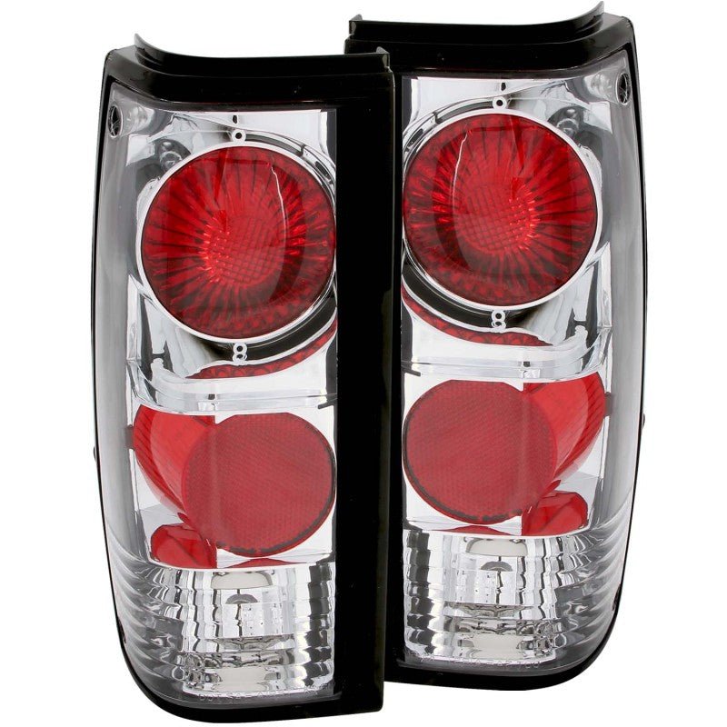 ANZO 1982-1994 Chevrolet S-10 Taillights Chrome - Crew Original