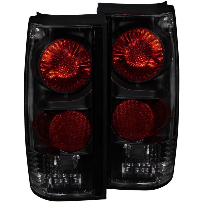 ANZO 1982-1994 Chevrolet S-10 Taillights Dark Smoke - Crew Original