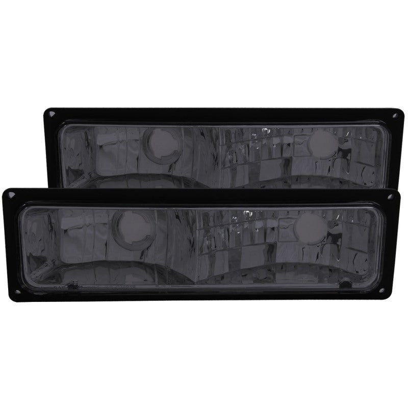 ANZO 1988-1998 Chevrolet C1500 Euro Parking Lights Smoke - Crew Original