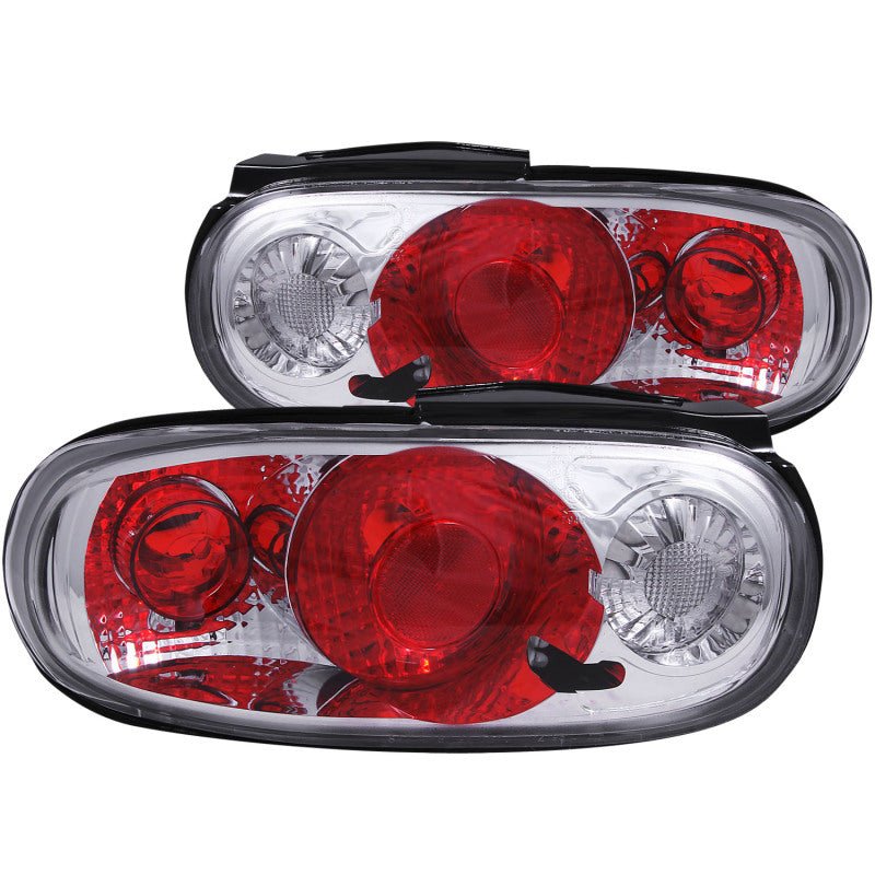 ANZO 1990-1997 Mazda Miata Taillights Chrome - Crew Original