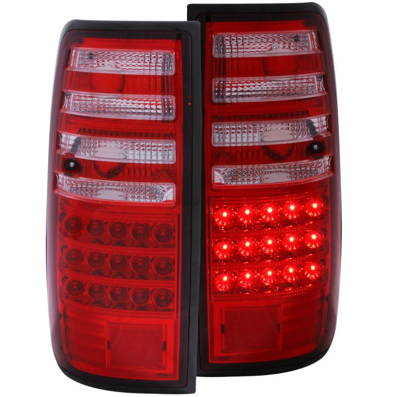 ANZO 1991-1997 Toyota Land Cruiser Fj LED Taillights Red/Clear - Crew Original