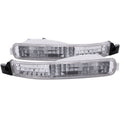 ANZO 1992-1993 Honda Accord Euro Parking Lights Chrome - Crew Original