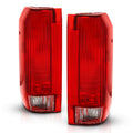 ANZO 1992-1996 Ford Bronco Taillight Red/Clear Lens (OE Replacement) - Crew Original