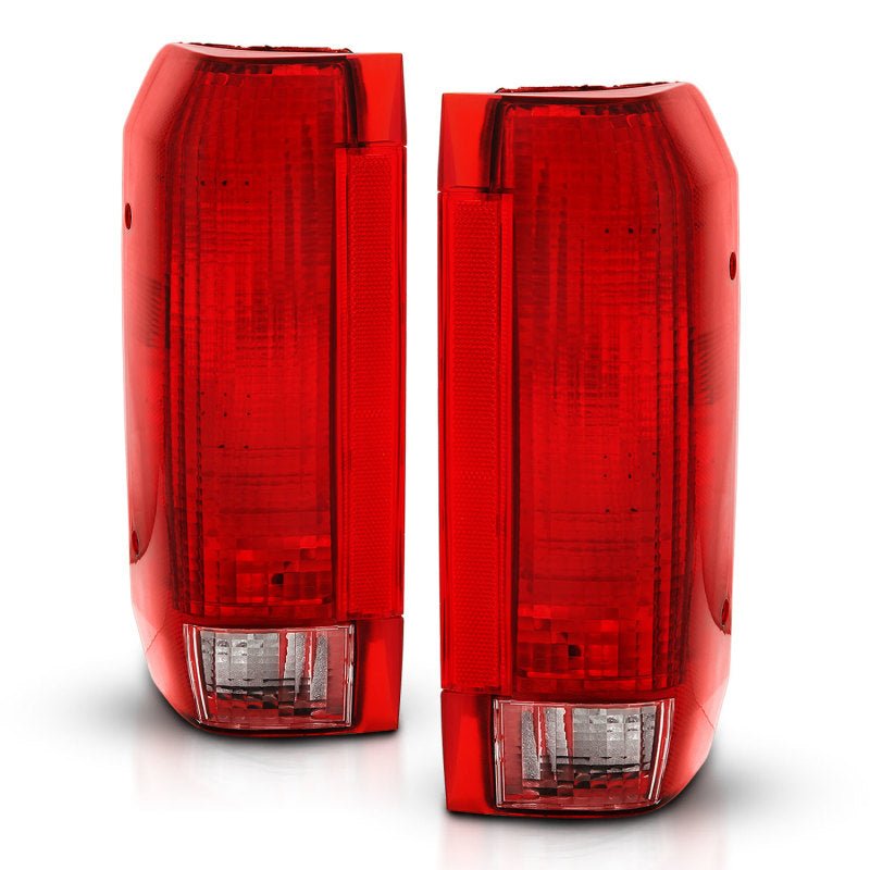 ANZO 1992-1996 Ford Bronco Taillight Red/Clear Lens (OE Replacement) - Crew Original