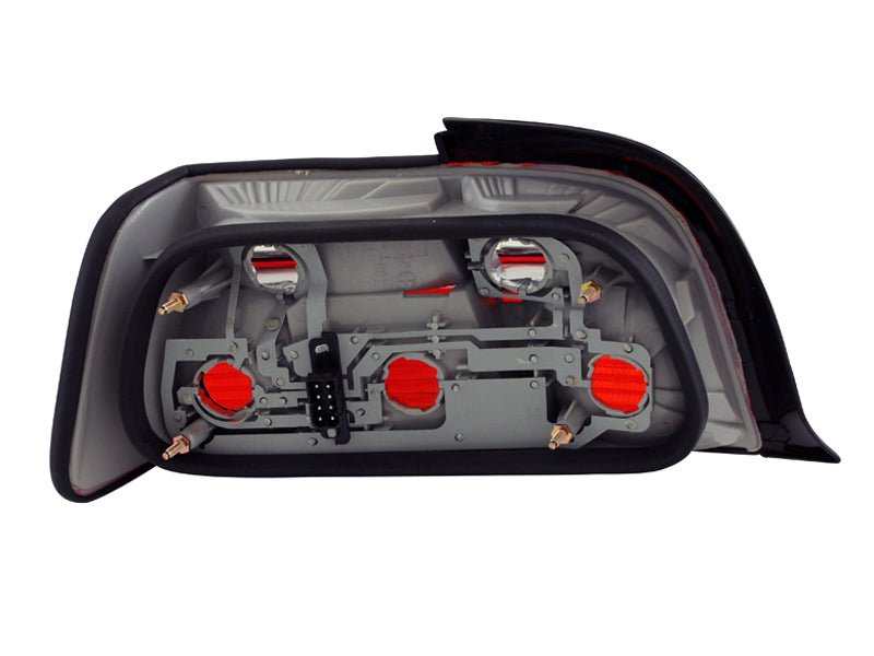 ANZO 1992-1998 BMW 3 Series E36 Coupe/Convertable Taillights Red/Clear - Crew Original