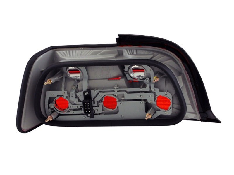 ANZO 1992-1998 BMW 3 Series E36 Coupe/Convertable Taillights Red/Smoke - Crew Original