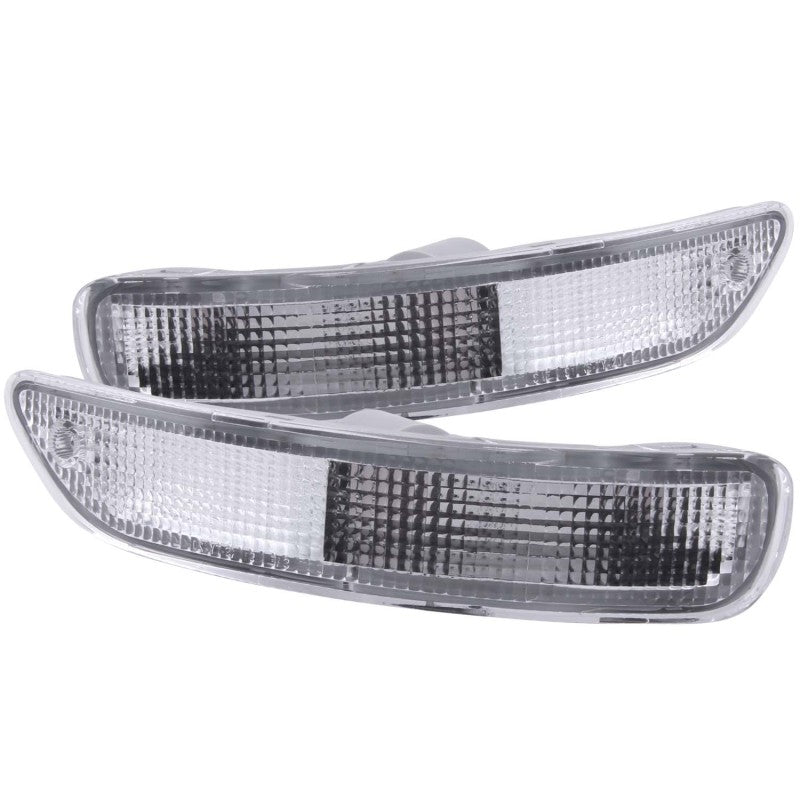 ANZO 1993-1997 Toyota Corolla Euro Parking Lights Chrome - Crew Original