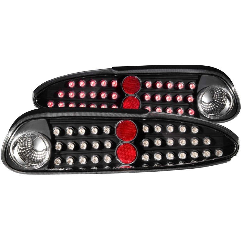 ANZO 1993-2002 Chevrolet Camaro LED Taillights Black - Crew Original