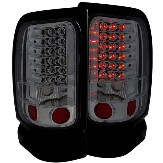 ANZO 1994-2001 Dodge Ram LED Taillights Smoke - Crew Original