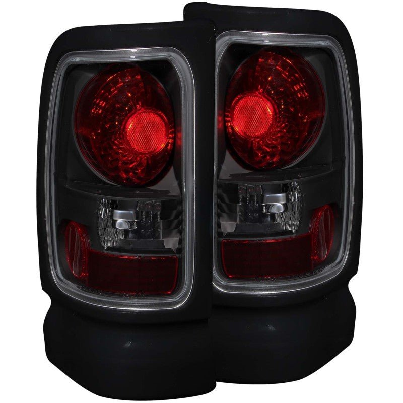 ANZO 1994-2001 Dodge Ram Taillights Dark Smoke - Crew Original