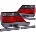 ANZO 1995-1999 Mercedes Benz S Class W140 Taillights Red/Smoke - Crew Original