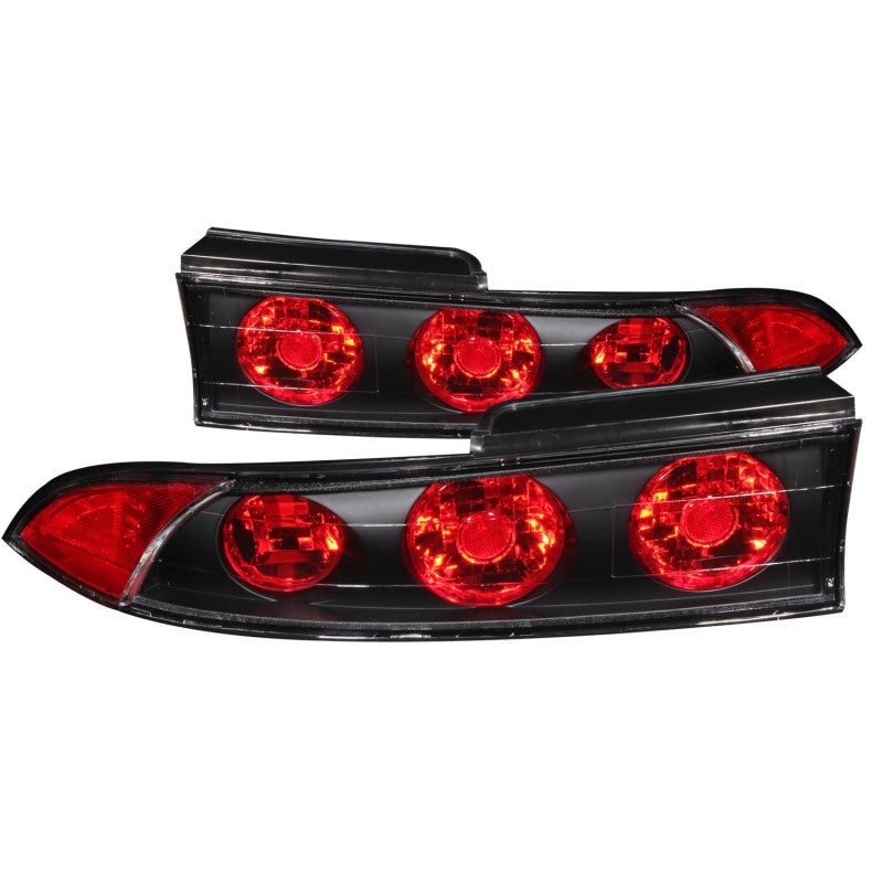 ANZO 1995-1999 Mitsubishi Eclipse Taillights Black - Crew Original