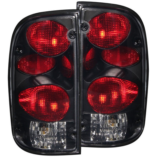 ANZO 1995-2000 Toyota Tacoma Taillights Dark Smoke G2 - Crew Original