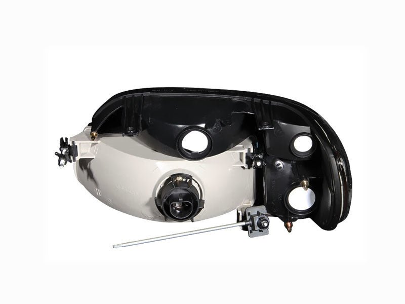 ANZO 1995-2001 Ford Explorer Crystal Headlights Chrome w/ Corner Lights 2pc - Crew Original