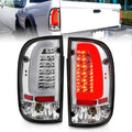 ANZO 1995-2004 Toyota Tacoma LED Taillights Chrome Housing Clear Lens (Pair) - Crew Original