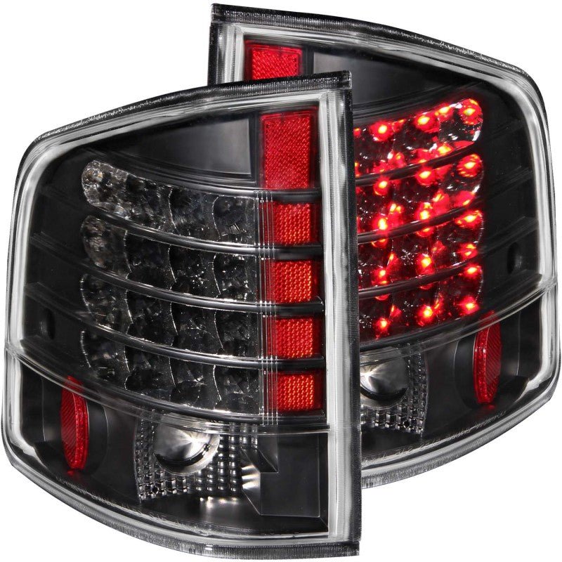 ANZO 1995-2005 Chevrolet S-10 LED Taillights Black - Crew Original