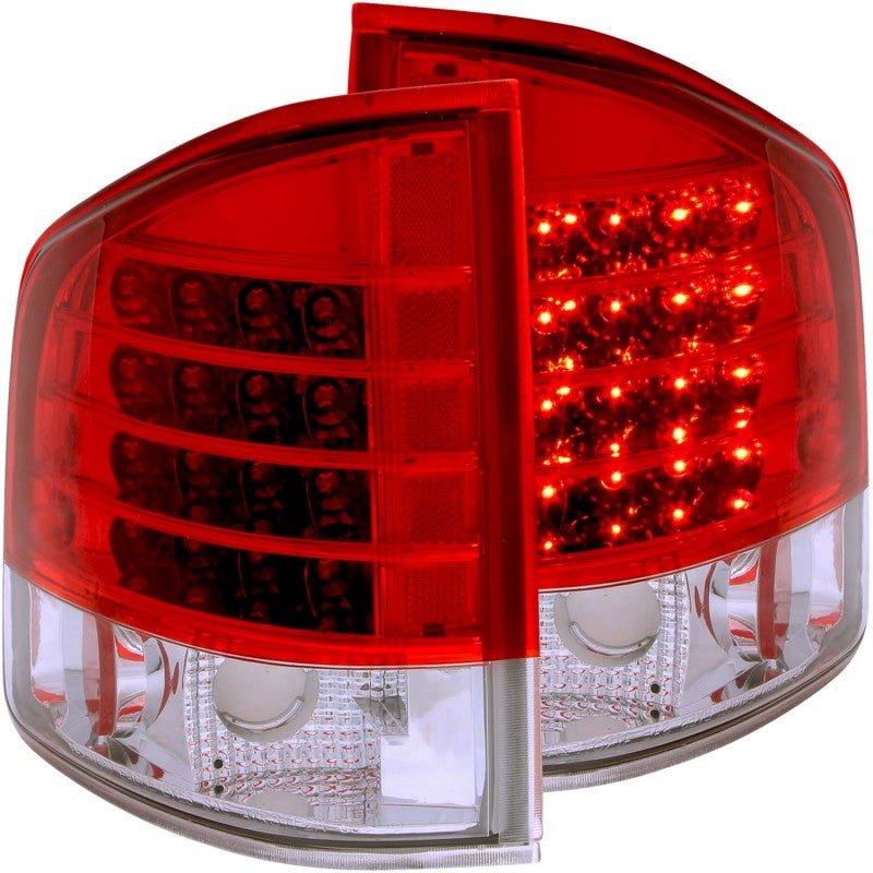 ANZO 1995-2005 Chevrolet S-10 LED Taillights Red/Clear - Crew Original