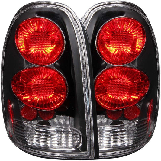 ANZO 1996-2000 Chrysler Voyager Taillights Black - Crew Original