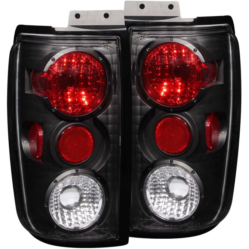 ANZO 1997-2002 Ford Expedition Taillights Black - Crew Original