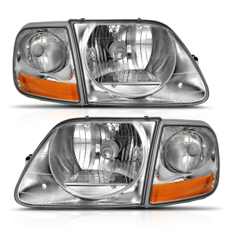 ANZO 1997-2003 Ford F-150 Crystal Headlight G2 Clear With Parking Light - Crew Original