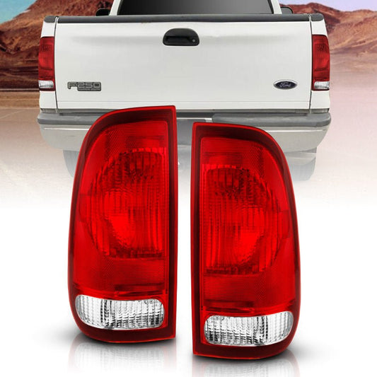 ANZO 1997-2003 Ford F-150 Taillight Red/Clear Lens (OE Replacement) - Crew Original