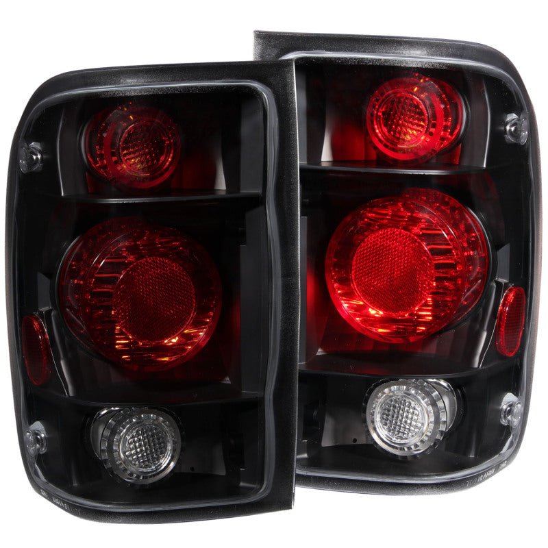 ANZO 1998-2000 Ford Ranger Taillights Dark Smoke G2 - Crew Original