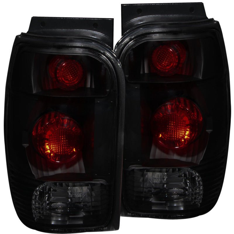 ANZO 1998-2001 Ford Explorer Taillights Dark Smoke - Crew Original