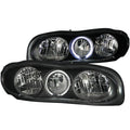 ANZO 1998-2002 Chevrolet Camaro Crystal Headlights w/ Halo Black - Crew Original
