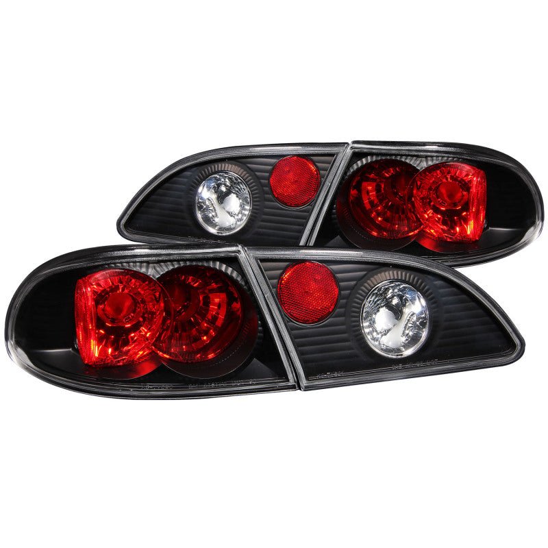 ANZO 1998-2002 Toyota Corolla Taillights Black - Crew Original