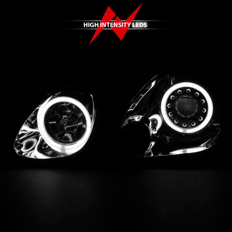 ANZO 1998-2005 Lexus Gs300 Projector Headlights w/ Halo Chrome - Crew Original