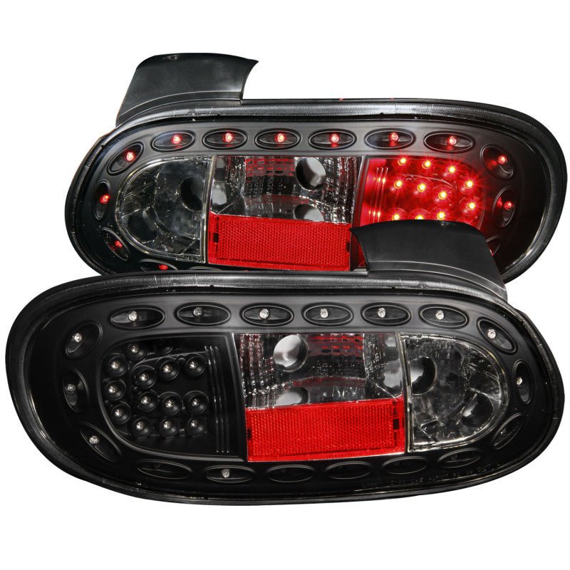 ANZO 1998-2005 Mazda Miata LED Taillights Black - Crew Original