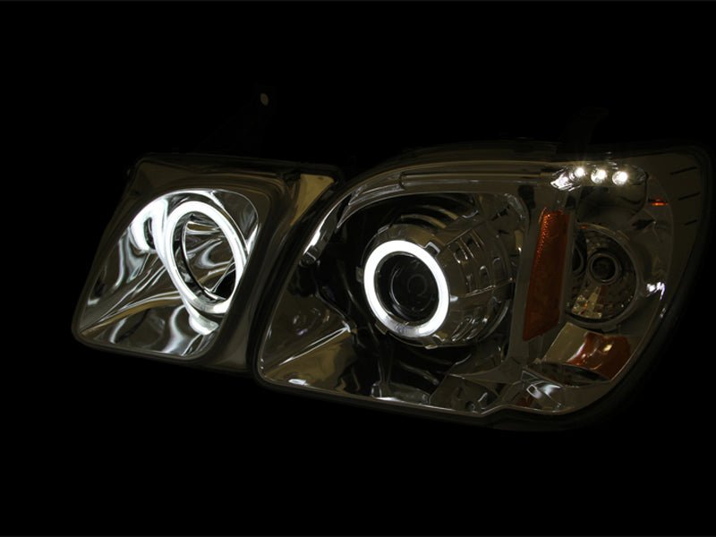 ANZO 1998-2007 Lexus Lx470 Projector Headlights w/ Halo Black (CCFL) - Crew Original