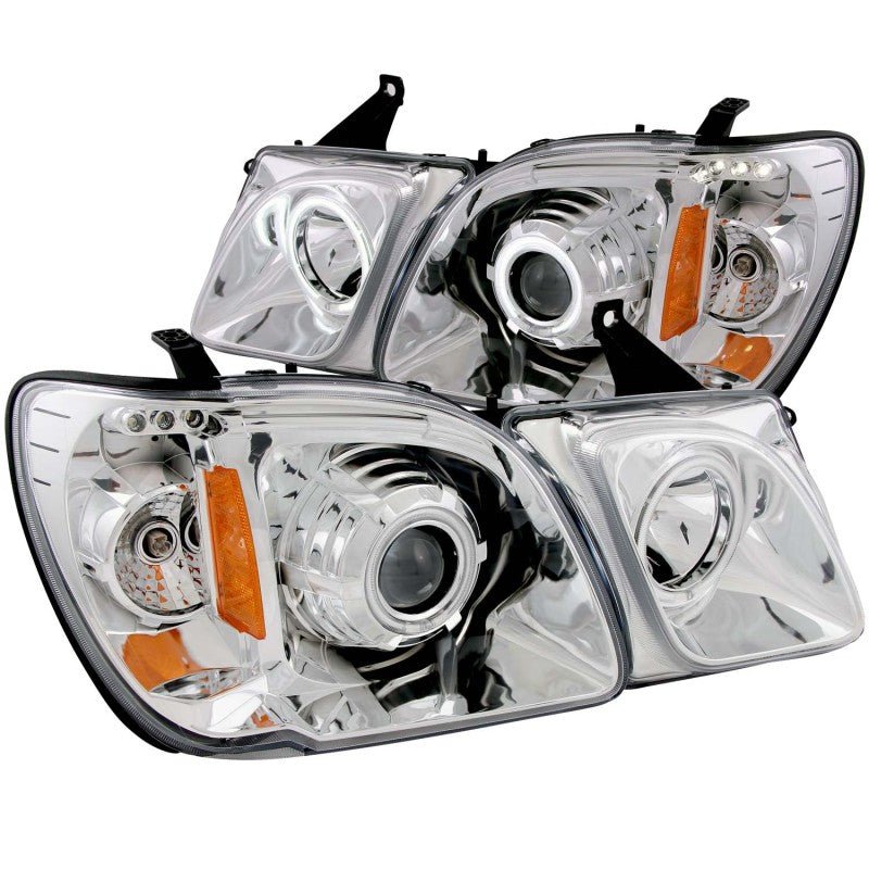 ANZO 1998-2007 Lexus Lx470 Projector Headlights w/ Halo Chrome (CCFL) - Crew Original