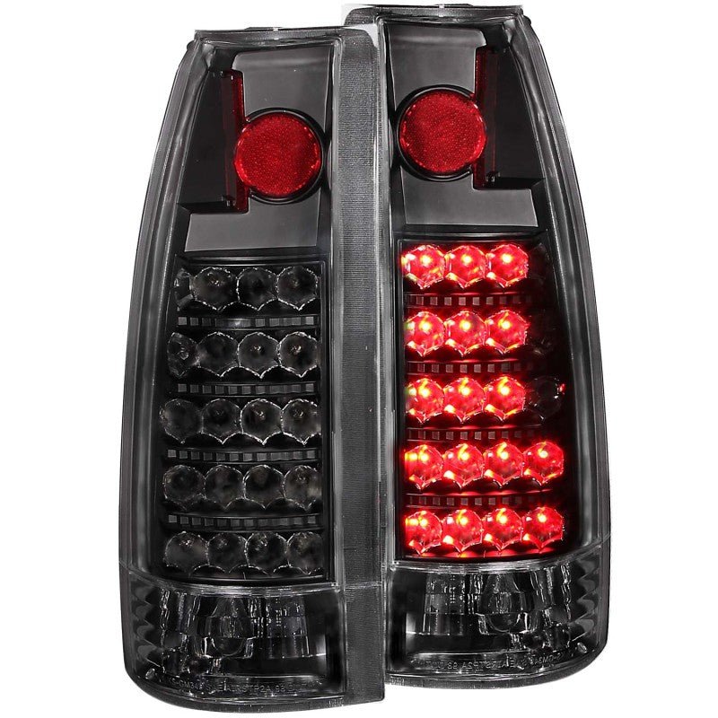 ANZO 1999-2000 Cadillac Escalade LED Taillights Black - Crew Original