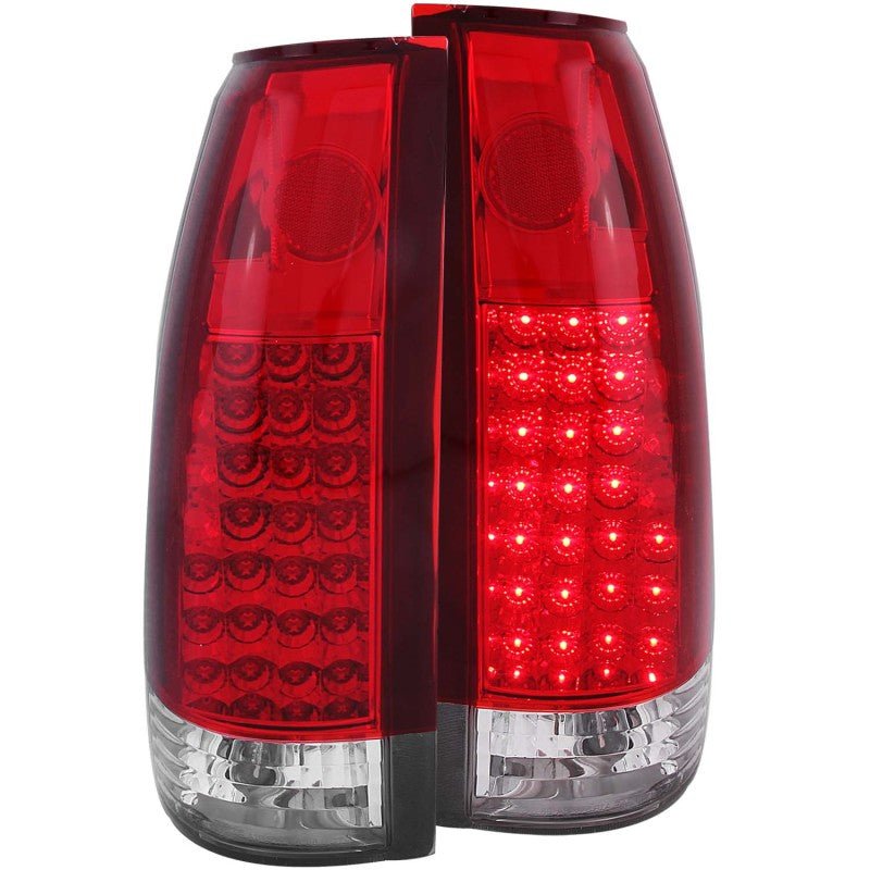 ANZO 1999-2000 Cadillac Escalade LED Taillights Red Clear G2 - Crew Original