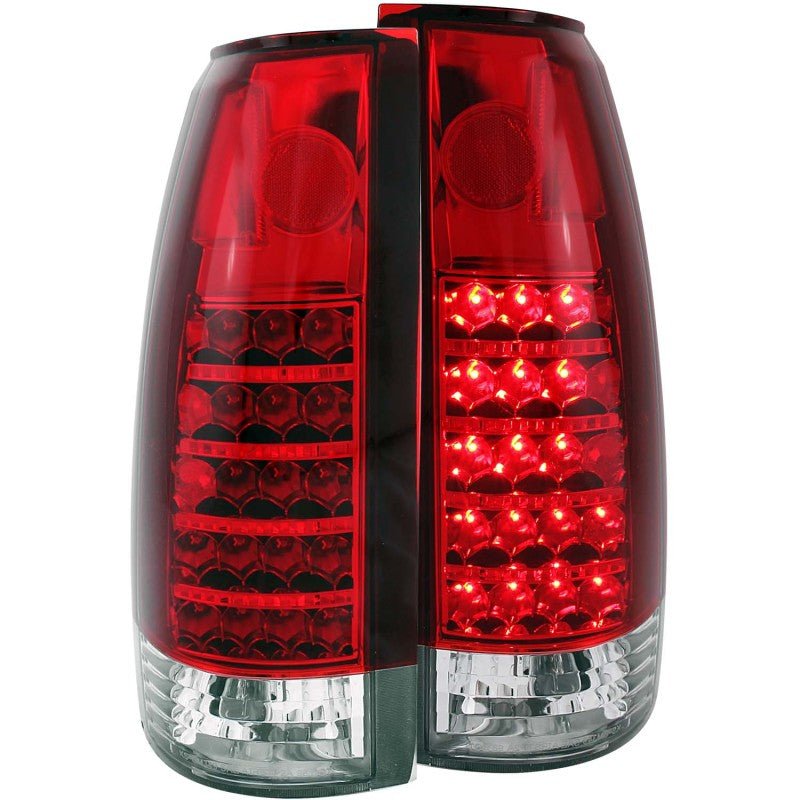 ANZO 1999-2000 Cadillac Escalade LED Taillights Red/Clear - Crew Original