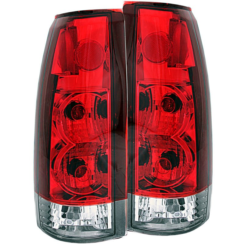 ANZO 1999-2000 Cadillac Escalade Taillights Red/Clear - New Gen - Crew Original