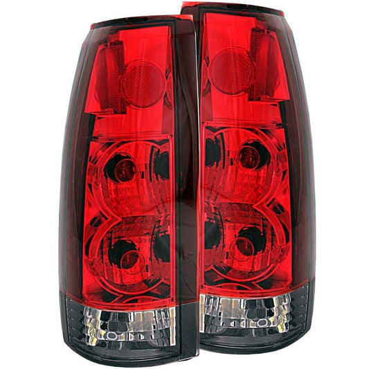 ANZO 1999-2000 Cadillac Escalade Taillights Red/Smoke G2 - Crew Original