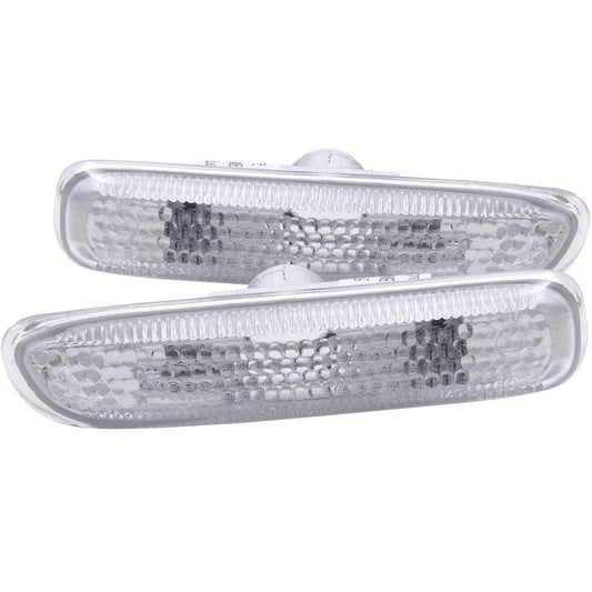 ANZO 1999-2001 BMW 3 Series Side Marker Lights Clear - Crew Original