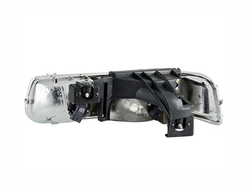 ANZO 1999-2002 Chevrolet Silverado 1500 Crystal Headlights Chrome - Crew Original