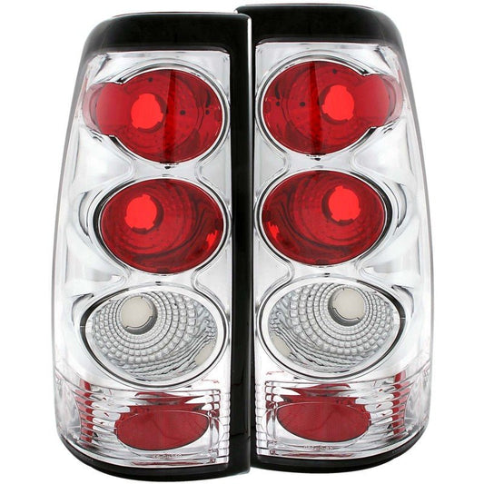 ANZO 1999-2002 Chevrolet Silverado 1500 Taillights Chrome - Crew Original