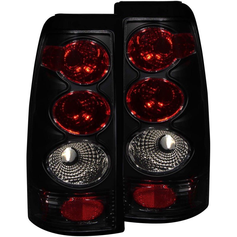 ANZO 1999-2002 Chevrolet Silverado 1500 Taillights Dark Smoke - Crew Original