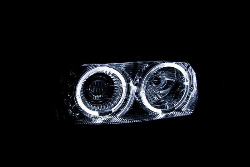 ANZO 1999-2006 Gmc Sierra 1500 Projector Headlights w/ Halo Chrome - Crew Original