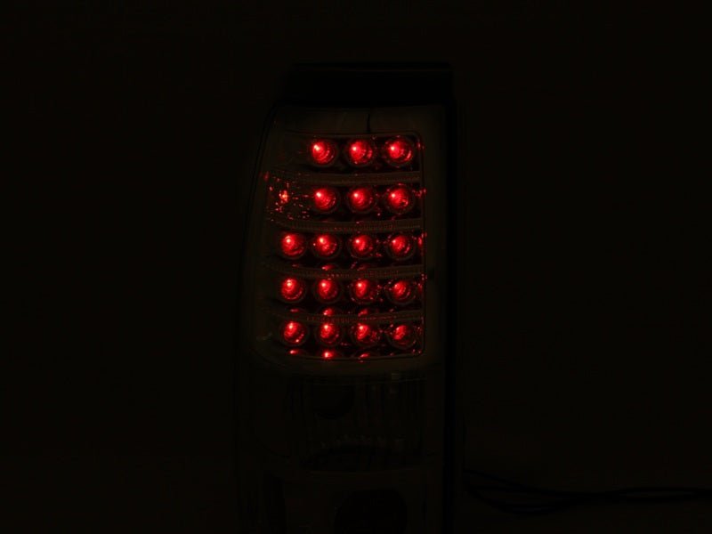 ANZO 1999-2007 Chevrolet Silverado 1500 LED Taillights Chrome - Crew Original