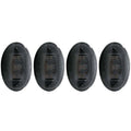 ANZO 1999-2010 Ford F-350 LED Fender Light Kit Smoke 2pc Amber / 2pc Red - Crew Original